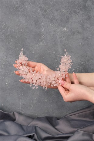 مسحوق نيدا زهرة المينا تاج الشعر وإكسسوار العمامة