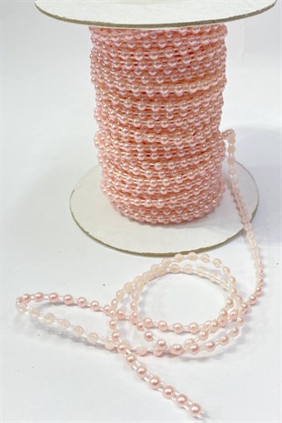 Pudra Plastik Şerit Yarım İnci 4 mm 10 mt