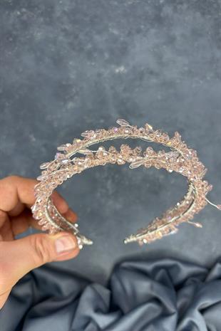Powder Saree Model Double Row Bridal Henna Crown Hair Accessory