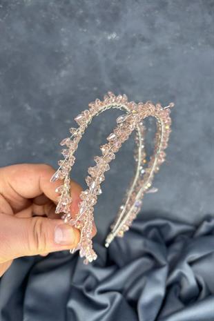 Powder Saree Model Double Row Bridal Henna Crown Hair Accessory