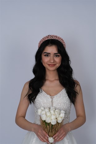 Powder Water Enamel Beaded Bridal Henna Crown