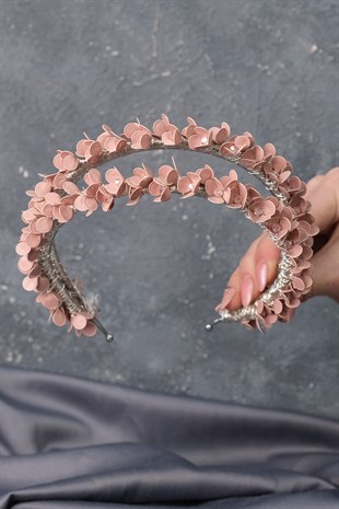 Powder Water Enamel Beaded Bridal Henna Crown