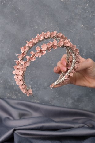 Powder Water Enamel Beaded Bridal Henna Crown
