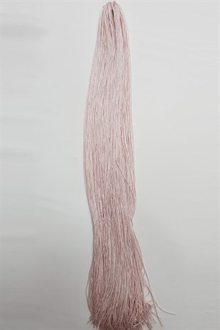 Pudra Tek Bağ Saçaklı Püskül 60 cm (1 adet)