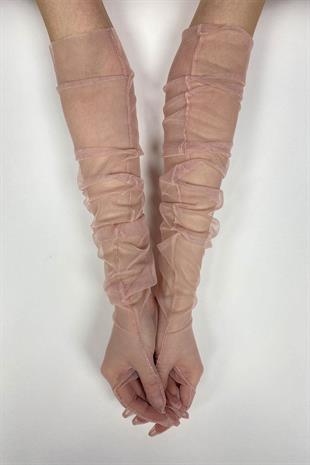 الجملة مسحوق طويل قفازات الزفاف الأنيقة تول قفازات الزفاف / الزفاف / قفازات الحزب