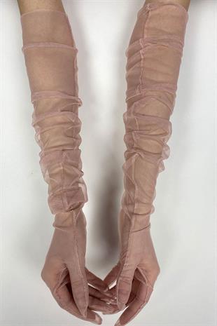 الجملة مسحوق طويل قفازات الزفاف الأنيقة تول قفازات الزفاف / الزفاف / قفازات الحزب