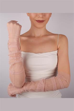 الجملة مسحوق طويل قفازات الزفاف الأنيقة تول قفازات الزفاف / الزفاف / الطرف / قفازات زي