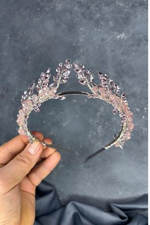 Powder Venus Leaf Design Bridal Henna Crown Hair Accessory
