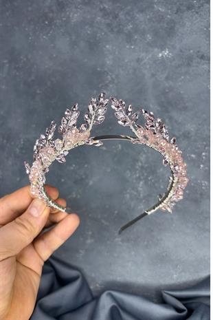 Powder Venus Leaf Design Bridal Henna Crown Hair Accessory