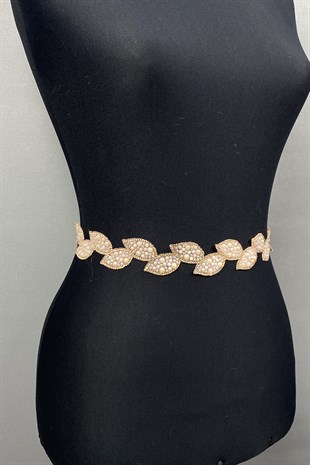 حزام فستان باودر ليف ستون وإكسسوار الخصر