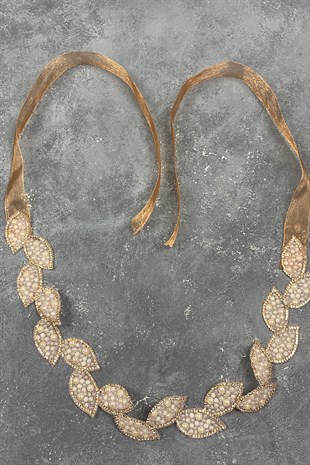 حزام فستان باودر ليف ستون وإكسسوار الخصر