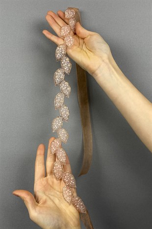 حزام فستان باودر ليف ستون وإكسسوار الخصر