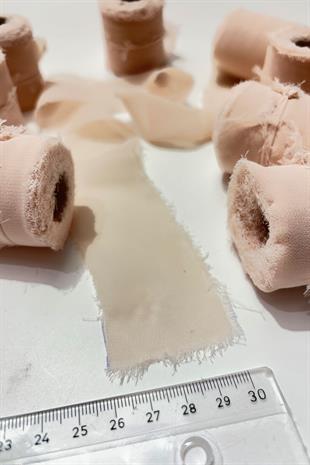 Pudra Yıtrmaç Şifon Kurdele 4 cm Eni 4,5 Mt 1 Top