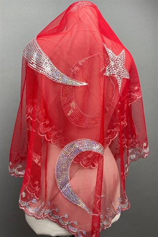 Pullu Tuğralı Damat Örtüsü-Asker Örtüsü