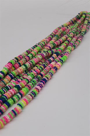 Colored Daisy Fimo Dough Beads 6Mm