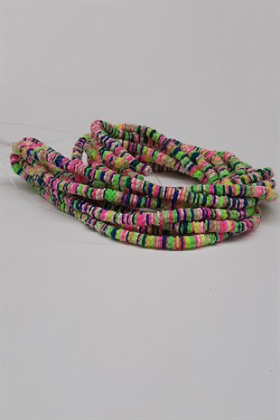 Colored Daisy Fimo Dough Beads 6Mm