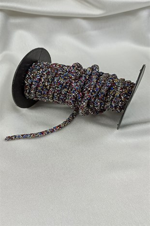 شريط مطرز بالخرز الملون