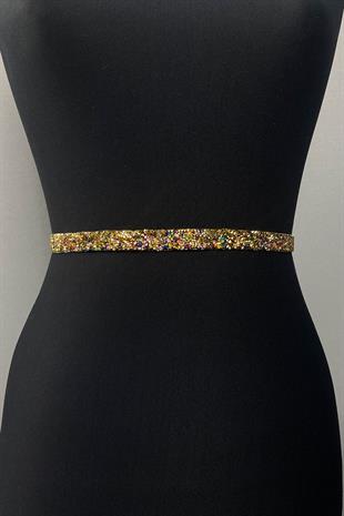 ملون مطرز مساء اللباس حزام الخصر الإكسسوار