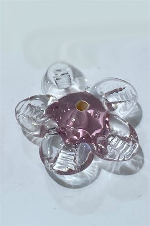 Colorful Murano Glass Bead Flower 1 Piece