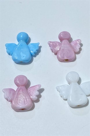 ملون خرز زجاج مورانو ملاك 1 قطعة