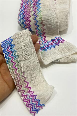 Rengarenk Pamuk Püskül Saçak