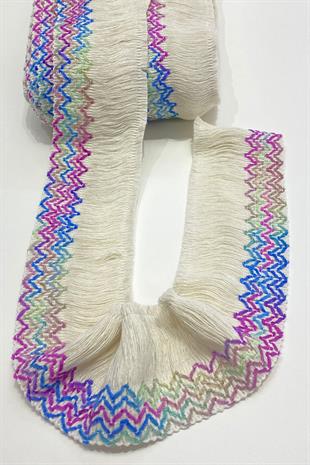 Rengarenk Pamuk Püskül Saçak