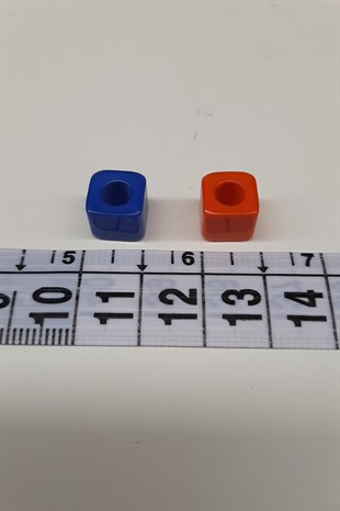 Colorful Plastic Square Cube Beads