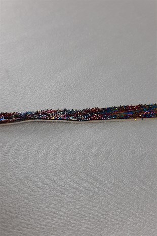 Colorful Silvery Velvet Ribbon 6 mm