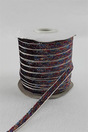 Colorful Silvery Velvet Ribbon 6 mm