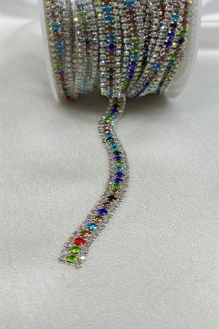 الخرز حجر صف قطاع ملون