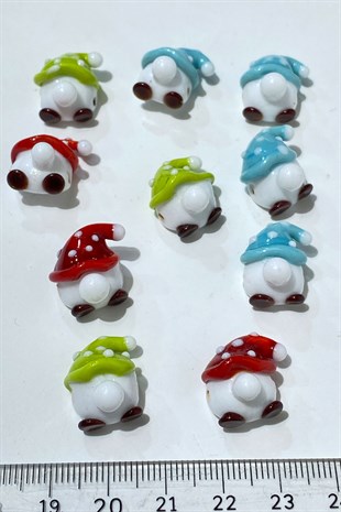 Colorful urano Glass Beads Smurfs 1 pcs