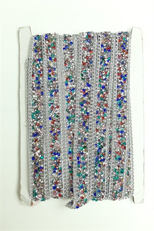 ملون سلسلة الحديد على الشريط مطرز