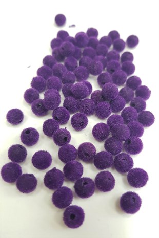 Renk Renk Kadife Boncuk 6 mm