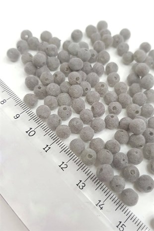 Renk Renk Kadife Boncuk 6 mm