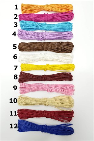 Renkli Demet Kagıt  ip (10 mt )