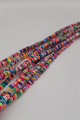 Colorful Fimo Dough Beads 4 mm
