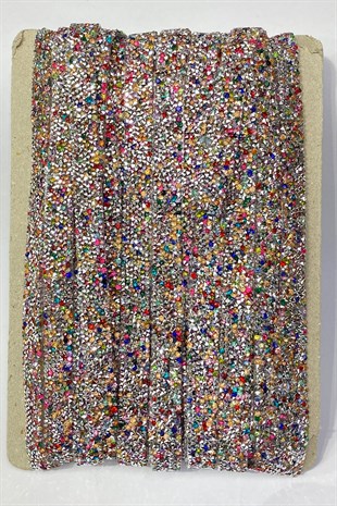 Renkli Janjanlı Ütüyle Yapışan Plastik Şerit Taş