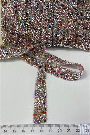 Renkli Janjanlı Ütüyle Yapışan Plastik Şerit Taş