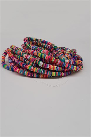 Colorful Square Fimo Dough Beads 6Mm