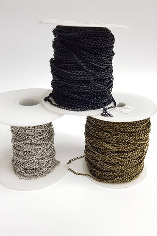 Renkli Metal  Zincir (1 mt )