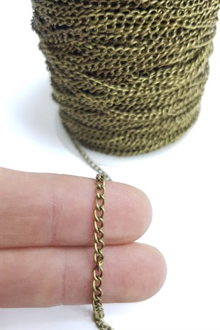 Renkli Metal  Zincir (1 mt )