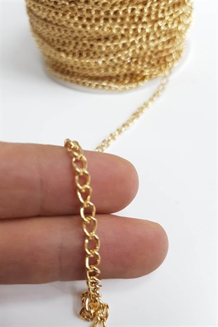 Renkli Pirinç Zincir (1 mt)