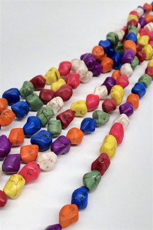 Renkli Şekilli Taş Boncuk