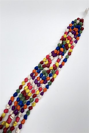 Renkli Şekilli Taş Boncuk