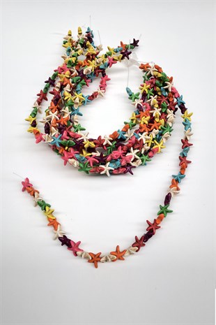 Renkli Yıldız Taş Boncuk