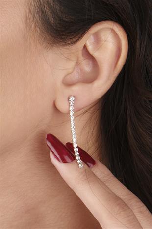 Rio Stylish Crystal Stone Evening Dress Necklace Earring Set and Flower Bridal Crown