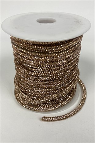 الحبل الشريط أنبوب الحجر الكامل كثيفة اللون الوردي