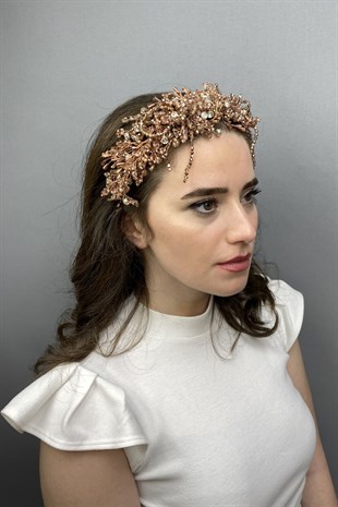 Rose Zosma Crystal Stone Henna and Bridal Crown