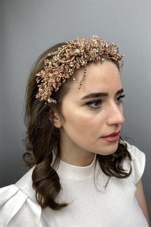 Rose Zosma Crystal Stone Henna and Bridal Crown