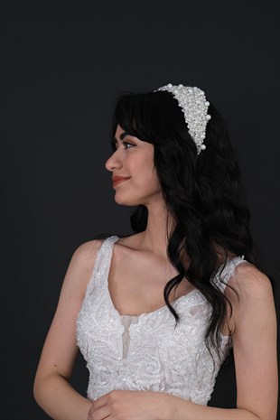 Saç Bandı Gelin Tacı Saç Aksesuarı